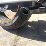 Ponteira de escapamento inox com abafador e escudo Yamaha FZ6 S