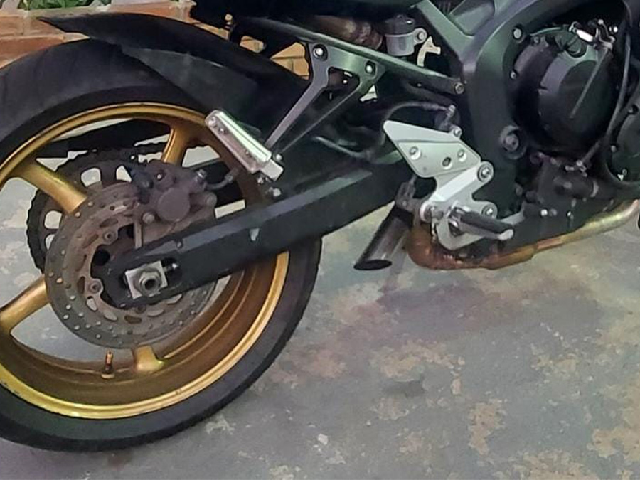 Ponteira de escapamento inox direta Yamaha FZ6 S