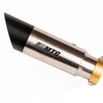 Ponteira de escapamento inox com abafador Suzuki Gladius