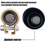 Ponteira de escapamento inox com abafador Suzuki Gladius