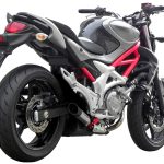 Ponteira de escapamento inox com abafador Suzuki Gladius