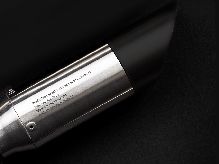 Ponteira de escapamento inox com abafador Suzuki GS 500