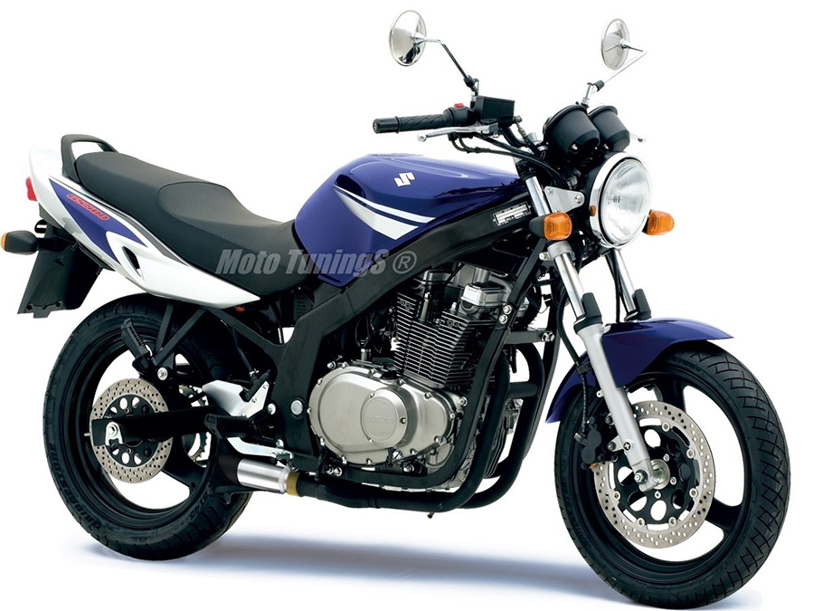 Ponteira de escapamento inox com abafador Suzuki GS 500