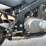 Ponteira de escapamento inox com abafador Suzuki GS 500