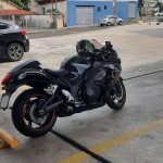 Par de ponteiras de escapamento inox esportiva Suzuki Hayabusa