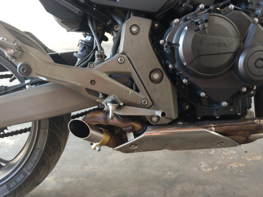 Ponteira direta inox Honda Hornet Injetada CB 600F