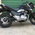 Ponteira de escapamento mini 1 inox com CAP Suzuki Inazuma 250