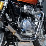 Par de ponteiras de escapamento esportivo com abafador Royal Enfield Interceptor 650