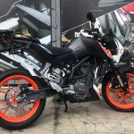 Escapamento com coletor e ponteira inox KTM Duke 200