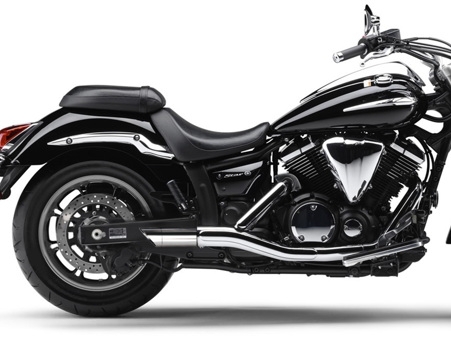 Ponteira de escapamento inox com abafador Yamaha Midnigth Star 950