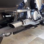 Ponteira de escapamento inox com abafador Yamaha Midnigth Star 950