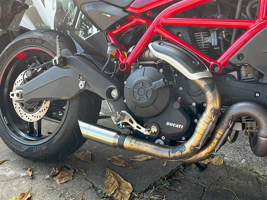 Ponteira de escapamento em inox Ducati Scrambler 800