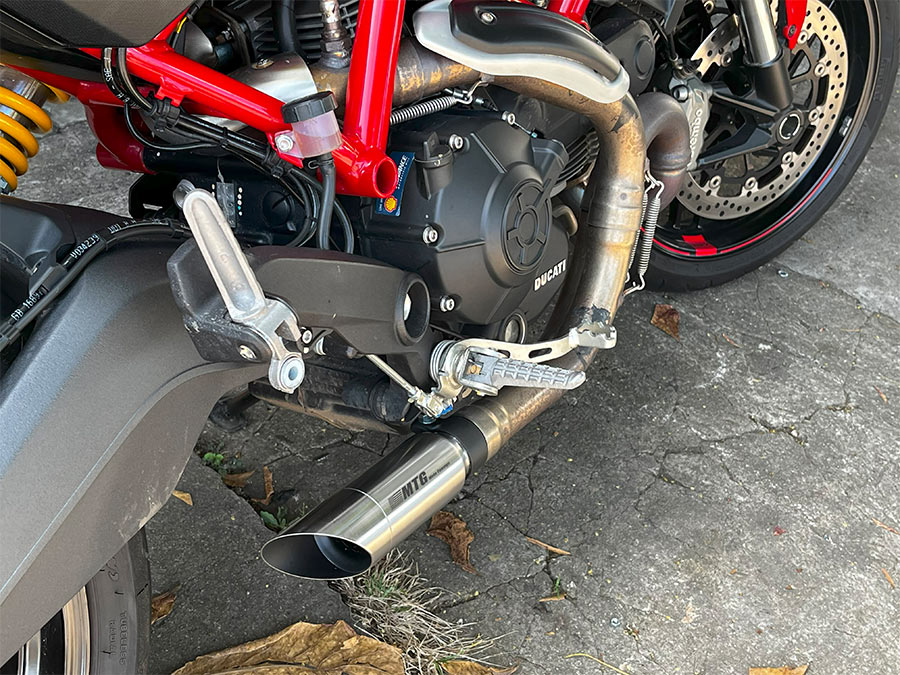 Ponteira de escapamento em inox Ducati Scrambler 800
