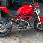 Ponteira de escapamento em inox curta Ducati Monster 797