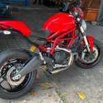 Ponteira de escapamento em inox curta Ducati Monster 797