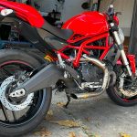 Ponteira de escapamento em inox curta Ducati Monster 797
