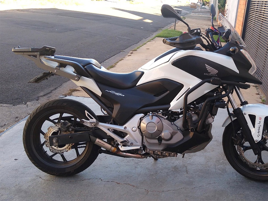 Ponteira de escapamento com abafador Honda NC 700