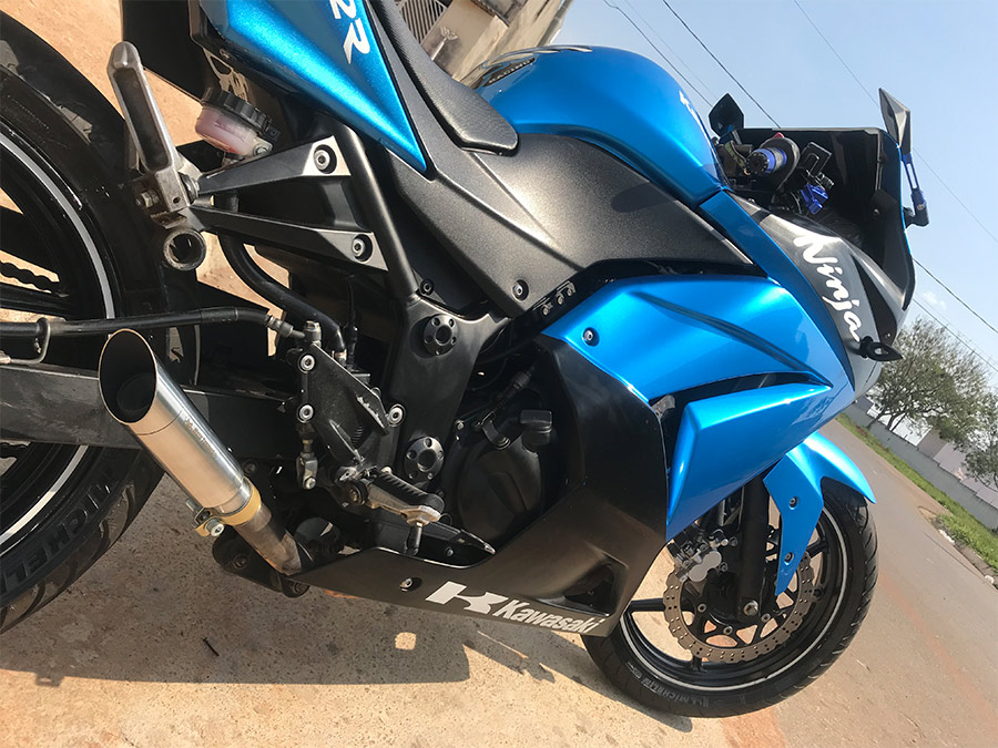 Ponteira de escapamento com abafador Kawasaki Ninja 250