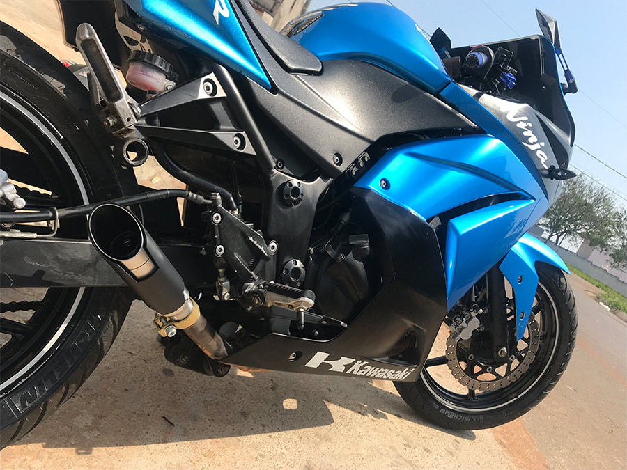 Ponteira de escapamento com abafador Kawasaki Ninja 250