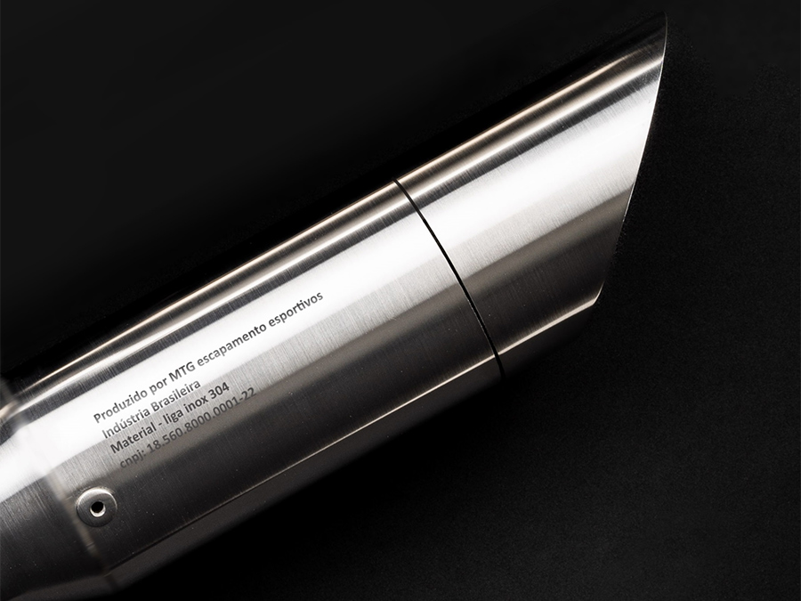 Ponteira de escapamento inox com abafador Triumph  Speed 400