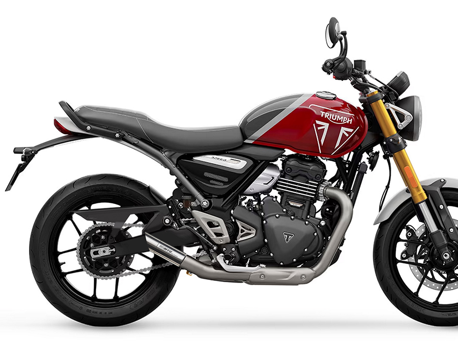 Ponteira de escapamento inox com abafador Triumph  Speed 400