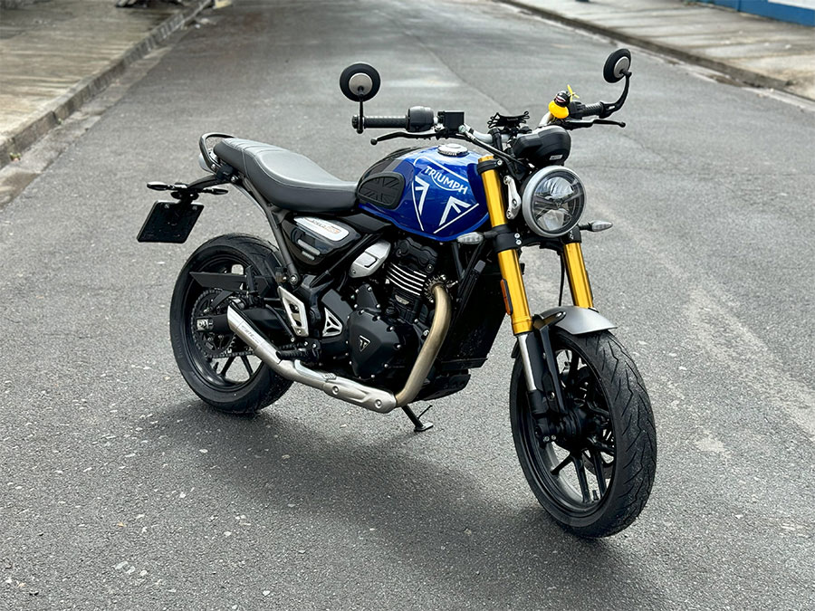 Ponteira de escapamento inox com abafador Triumph  Speed 400