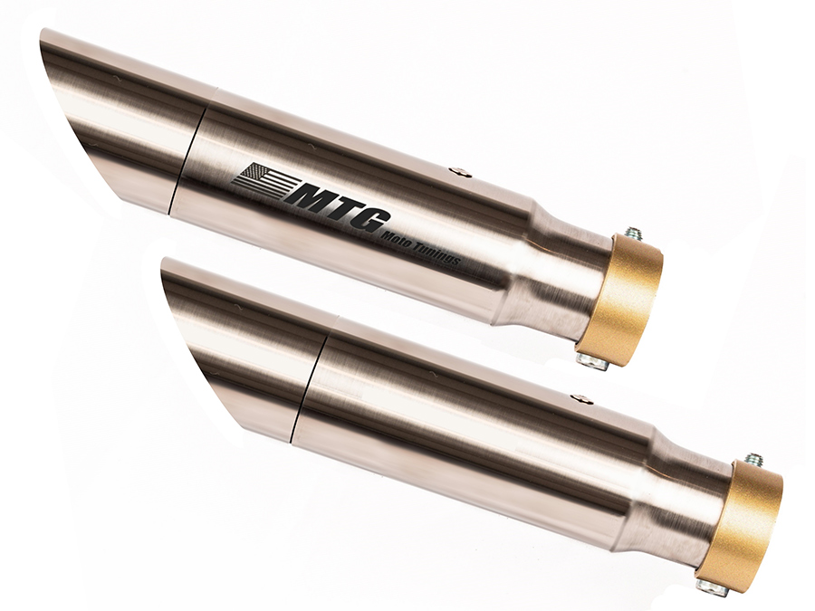 Ponteira de escapamento inox com abafador Triumph Speed Twin