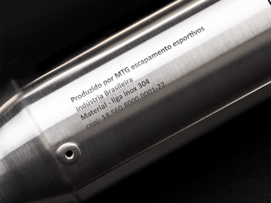 Ponteira de escapamento inox com abafador Triumph Speed Twin