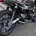 Ponteira de escapamento inox com abafador Triumph Speed Twin