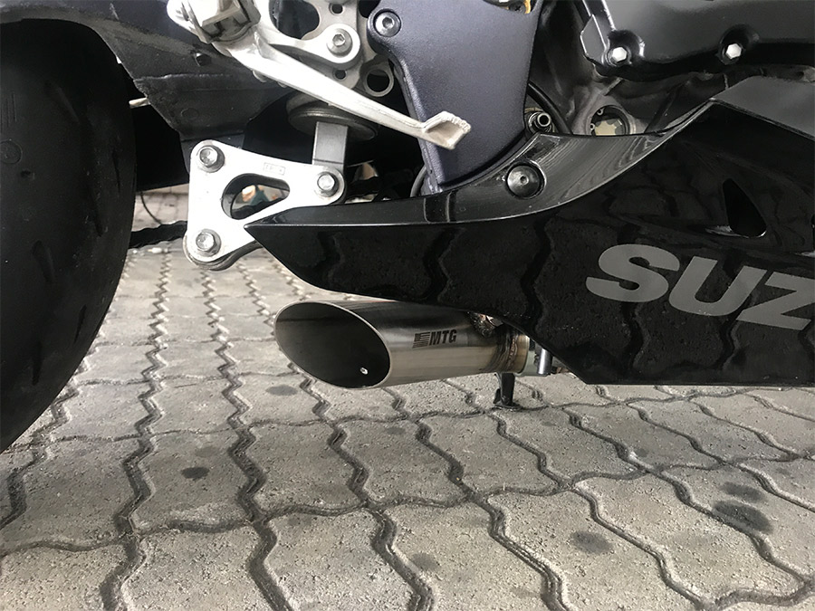 Ponteira de escapamento direta inox Suzuki GSX R1000 SRAD