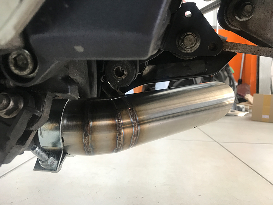 Ponteira de escapamento direta inox Suzuki GSX R1000 SRAD