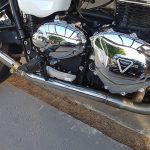 Ponteira de escapamento inox com abafador Triumph Street Cup