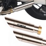 Ponteira de escapamento inox com abafador Triumph Street Twin