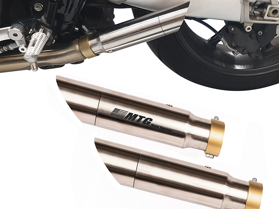 Ponteira de escapamento inox com abafador Triumph Street Twin