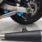 Ponteira de escapamento inox com abafador Triumph Street Twin