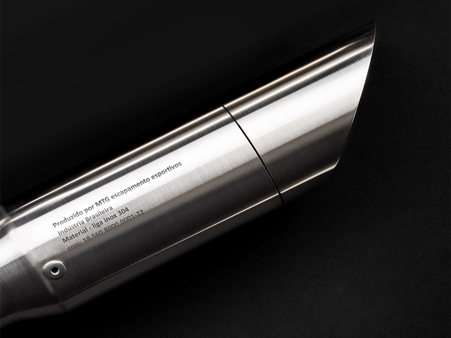 Par de ponteiras de escapamento inox com abafador Super Meteor 650