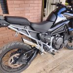 Ponteira de escapamento inox com abafador Triumph Tiger 1200