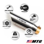 Ponteira de escapamento inox com abafador Triumph Tiger 900