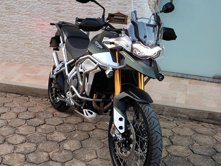 Ponteira de escapamento inox com abafador Triumph Tiger 900