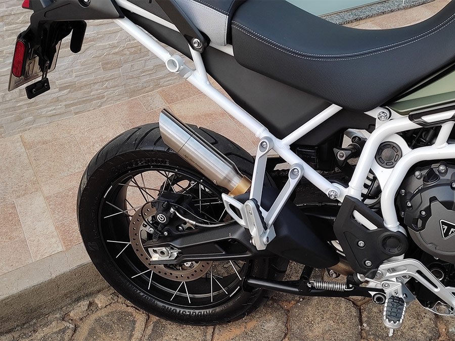 Ponteira de escapamento direta inox Triumph Tiger 900
