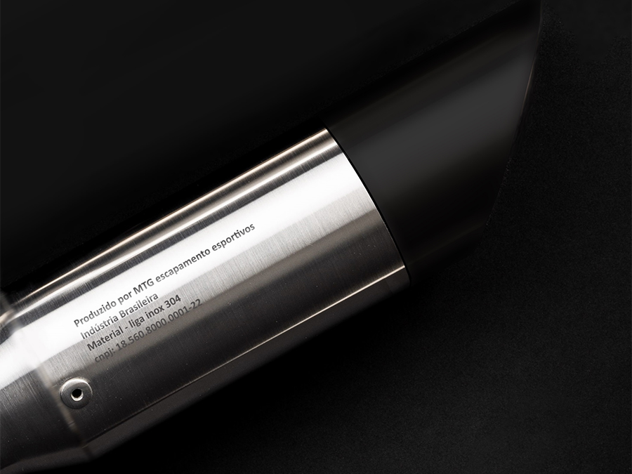 Ponteira de escapamento inox com abafador Triumph Tiger 955i