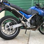 Ponteira de escapamento inox com abafador Triumph Tiger 955i