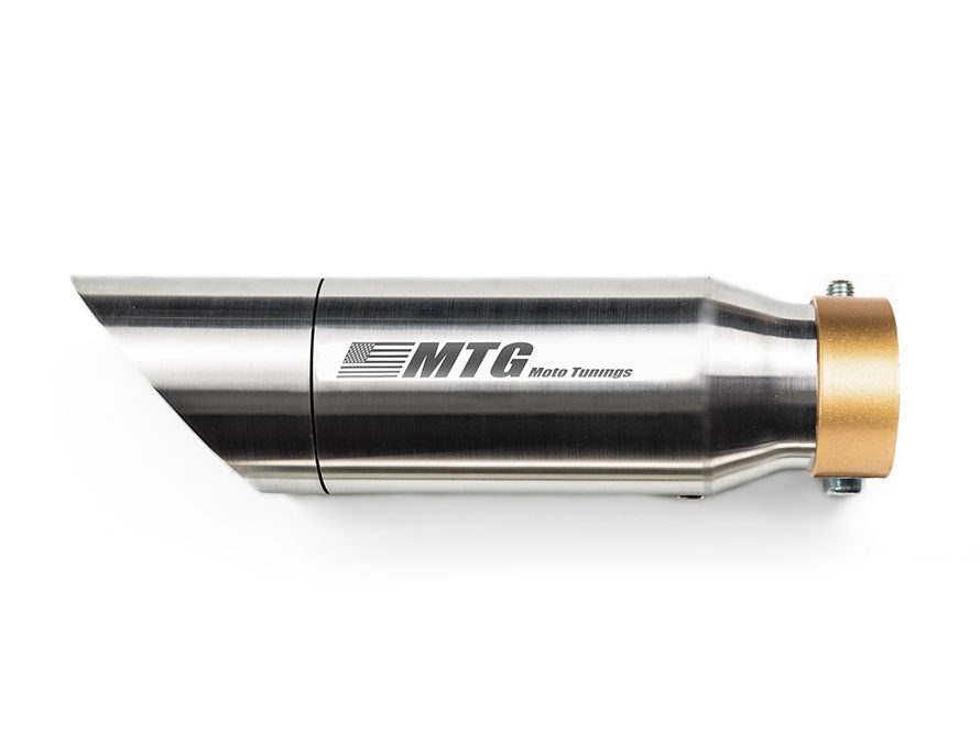 Ponteira de escapamento inox com abafador Triumph Thruxton