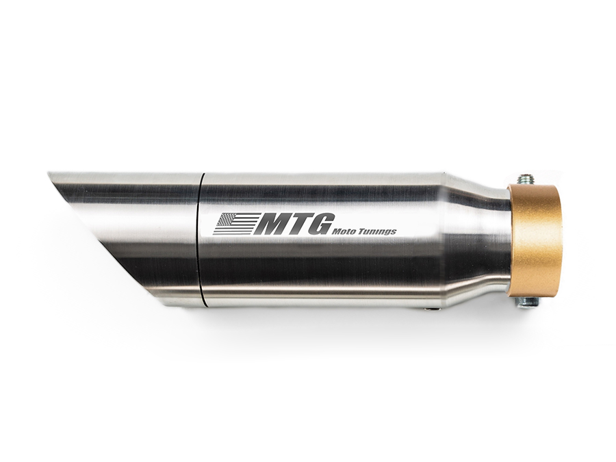 Ponteira de escapamento inox com abafador Triumph Scarmbler 400X