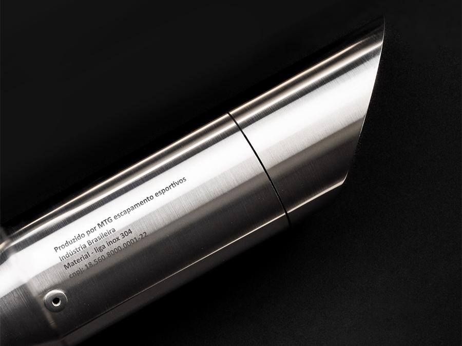 Ponteira de escapamento inox com abafador Triumph Scarmbler 400X