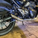 Ponteira de escapamento inox com abafador Triumph Scarmbler 400X