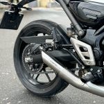Ponteira de escapamento inox com abafador Triumph Scarmbler 400X