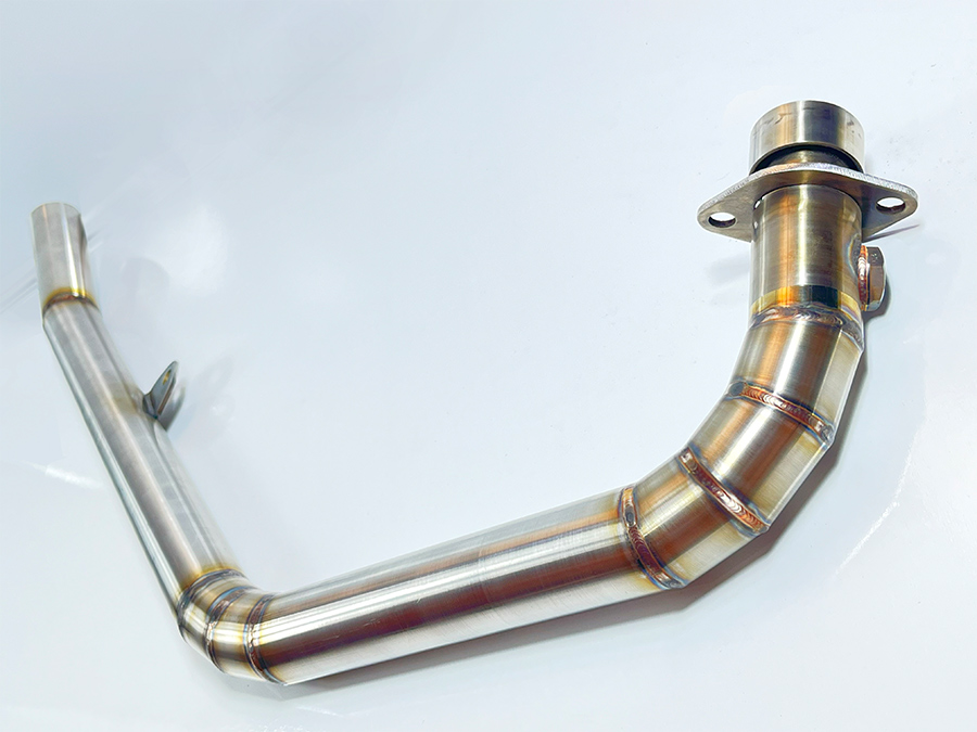 Curva coletor em inox Honda Twister 250 2016 a 2022