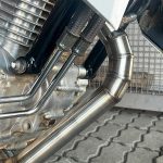 Curva coletor em inox Honda Twister 250 2016 a 2022