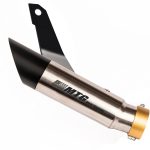 Ponteira de escapamento inox com abafador Kawasaki Versys 300